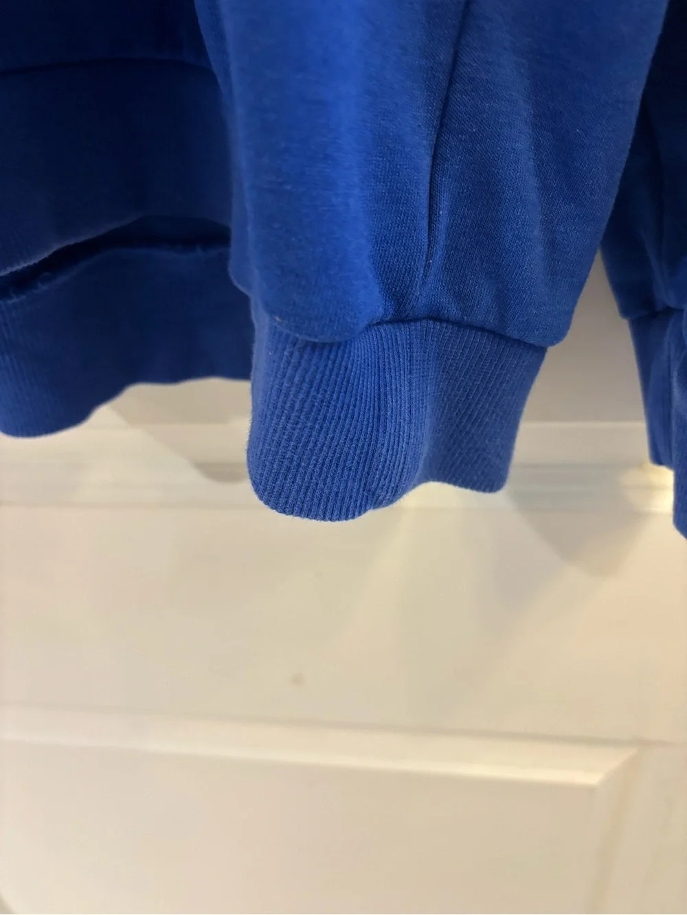 Adidas Men’s Essentials Big Logo Fleece Crewneck Sweatshirt Size 2XL Blue EUC